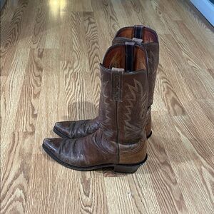 1883 Lucchese Brown Leather Western‎ Cowboy Boots - Women’s Size 9